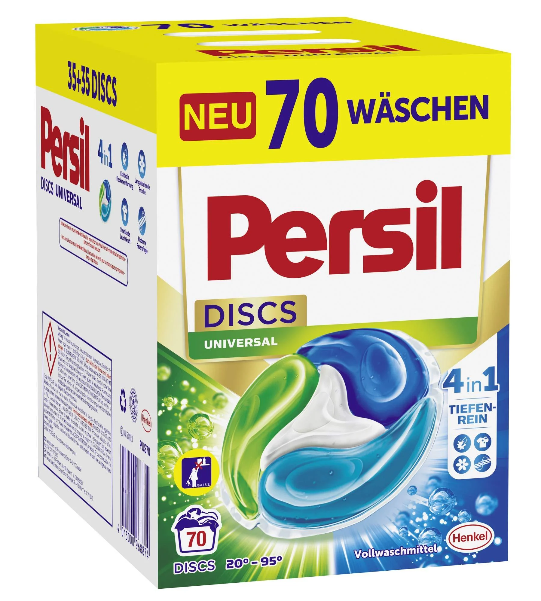 Persil 4in1 DISCS Universal laundry detergent 70 loads (1.75 kg) 1.75 kg (1 pack)