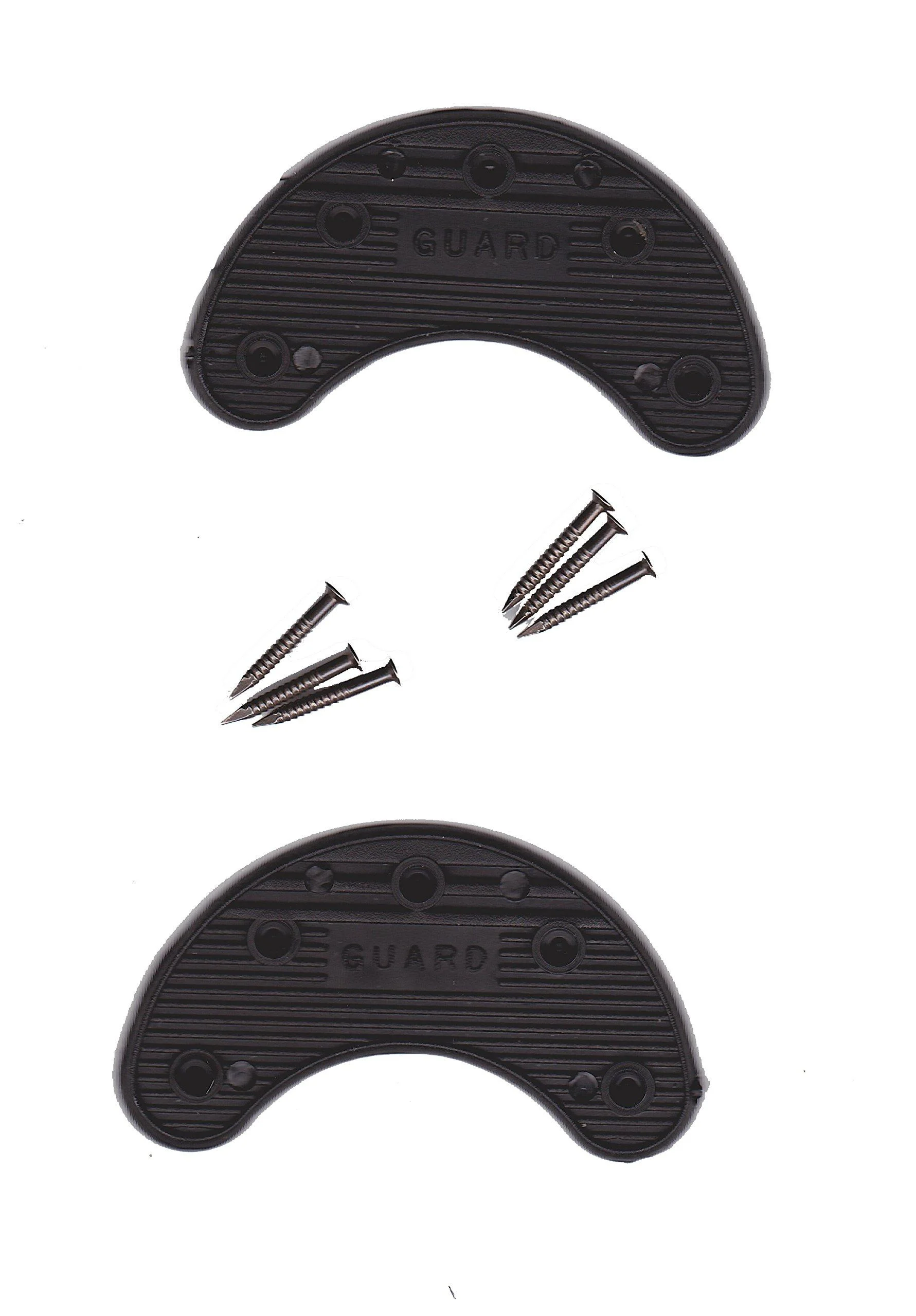 Guard Quality Heel and Toe Plates Polyurethane (Plastic) Taps Savers 1 Pair Self-Adhesive with Nails (Size 6A)