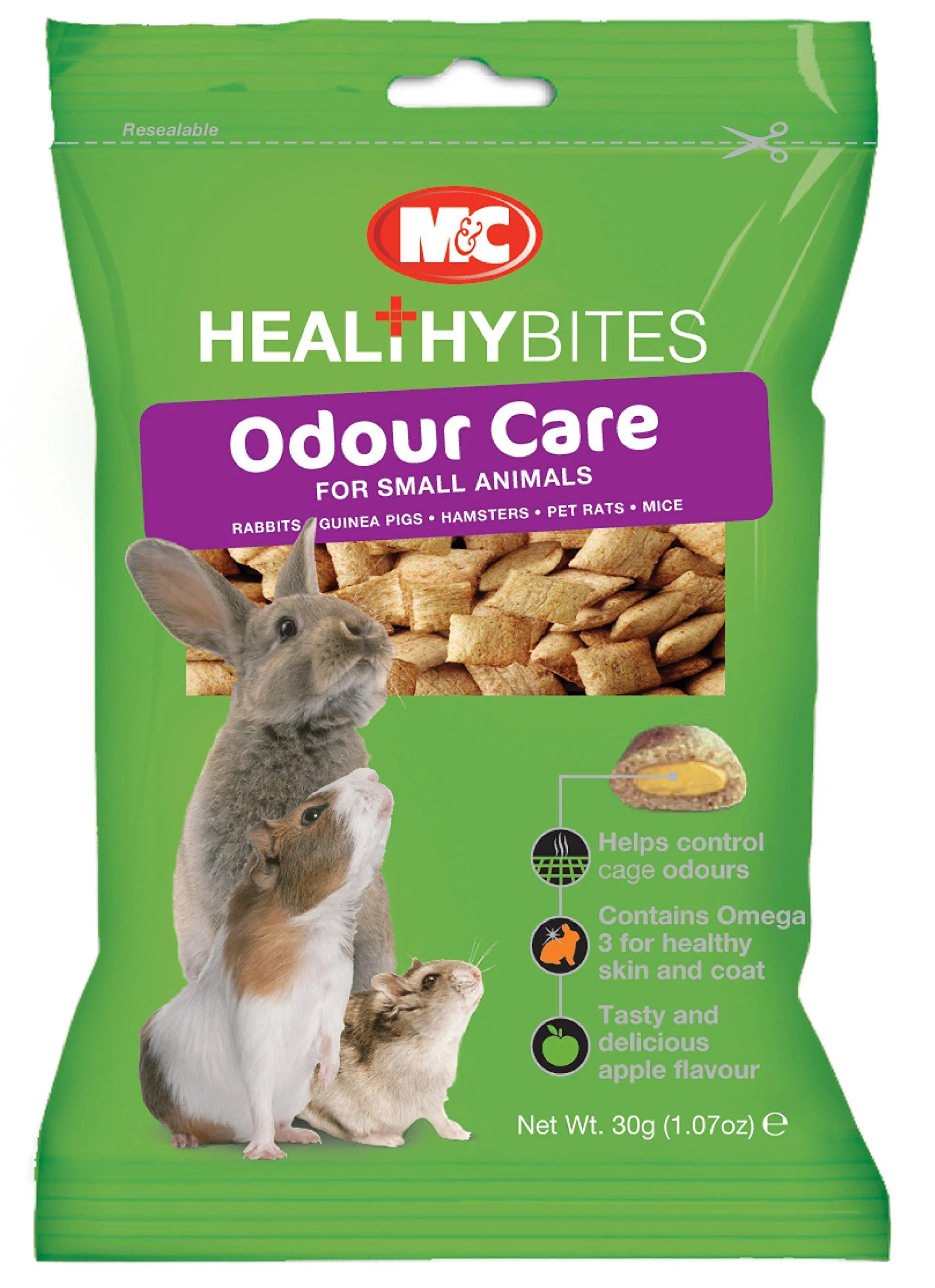 M&C Treat Ums Odour Care For Small Animals 30g - MCM