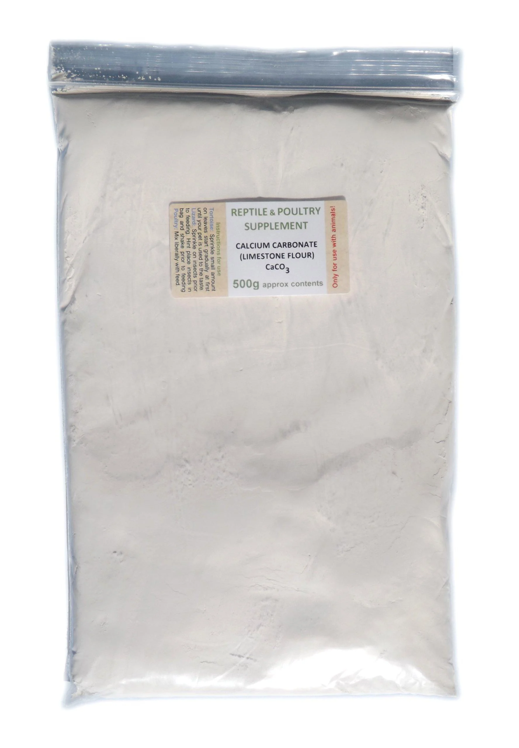 Calcium Carbonate 500g Limestone Flour for Reptiles * Poultry
