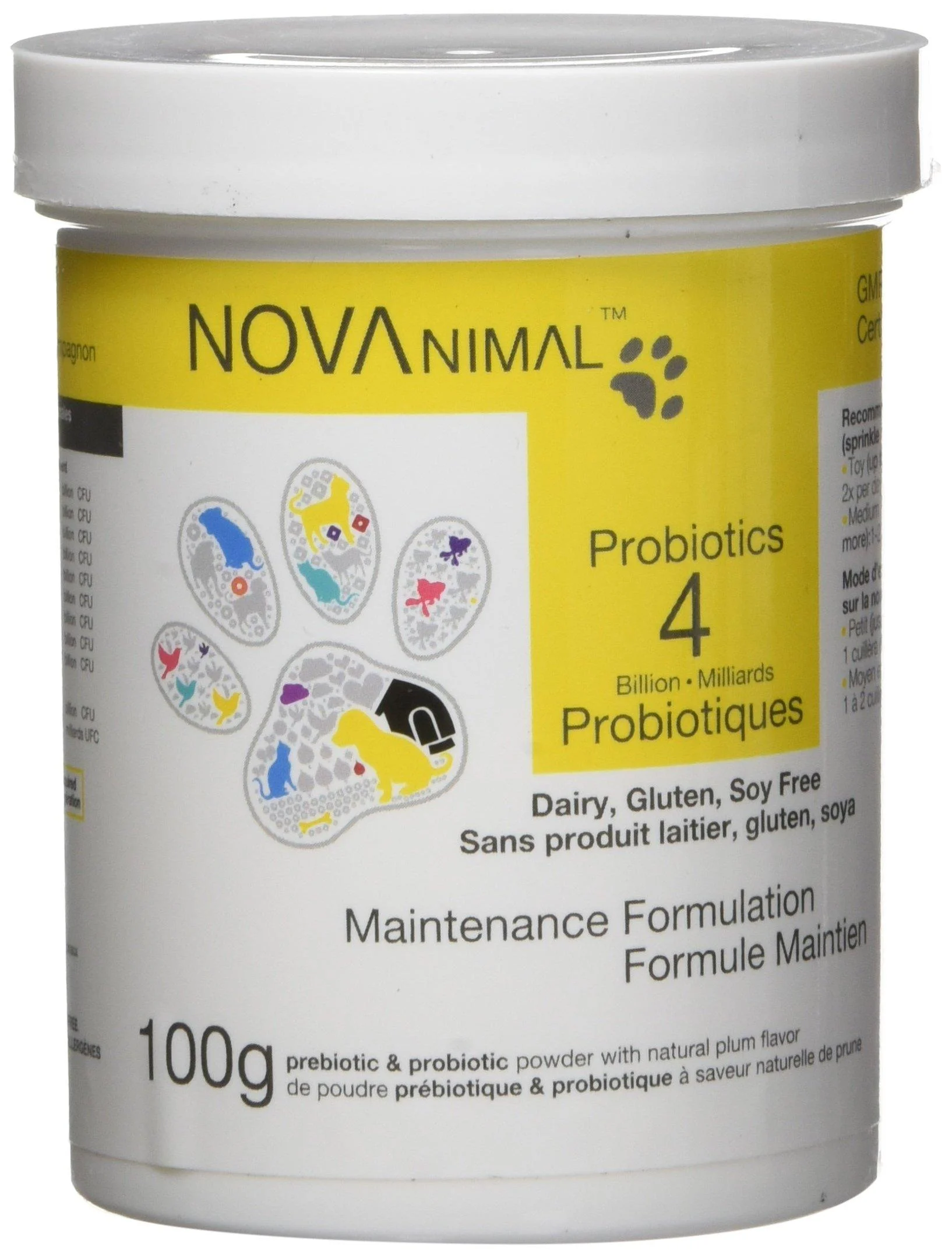 NOVAnimal Maintenance/Maintien - 4 Billion Probiotics 100grams