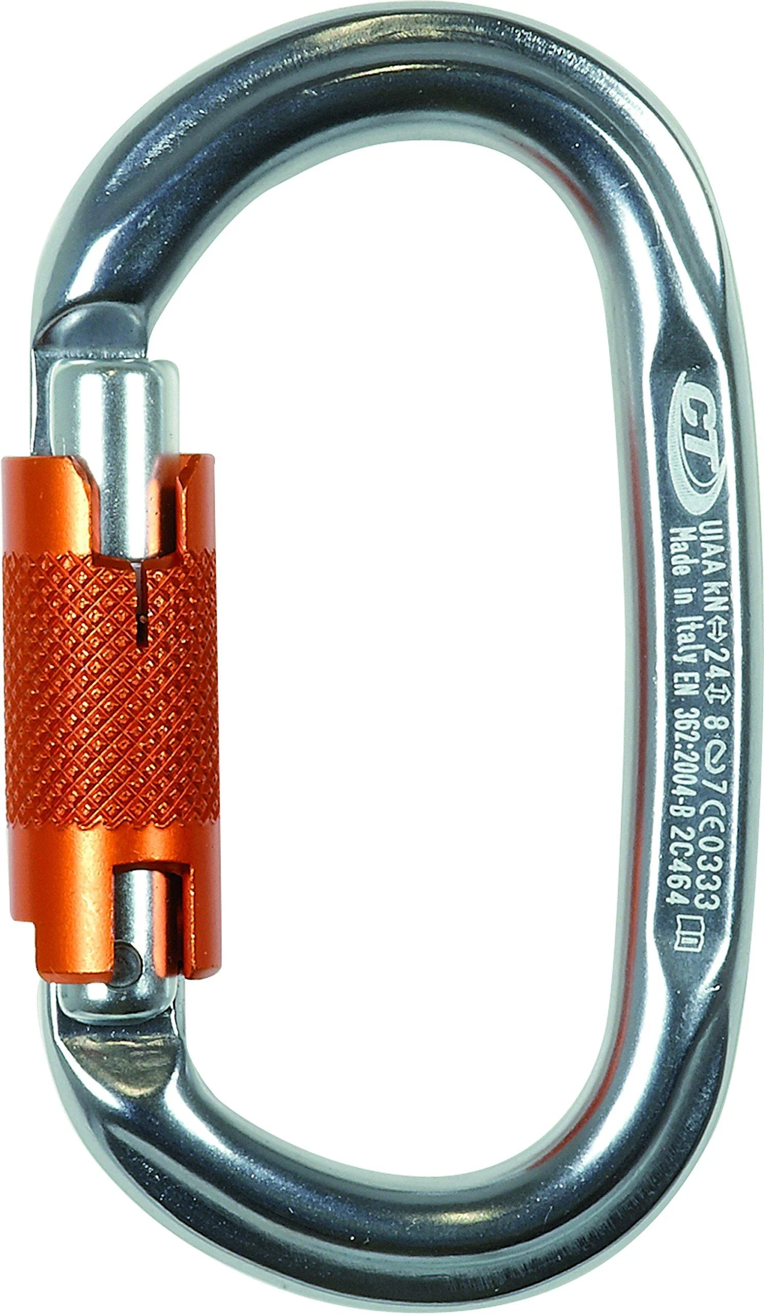 Climbing Technology Pillar WG Carabiner Oval with ferrule 2 movements blue