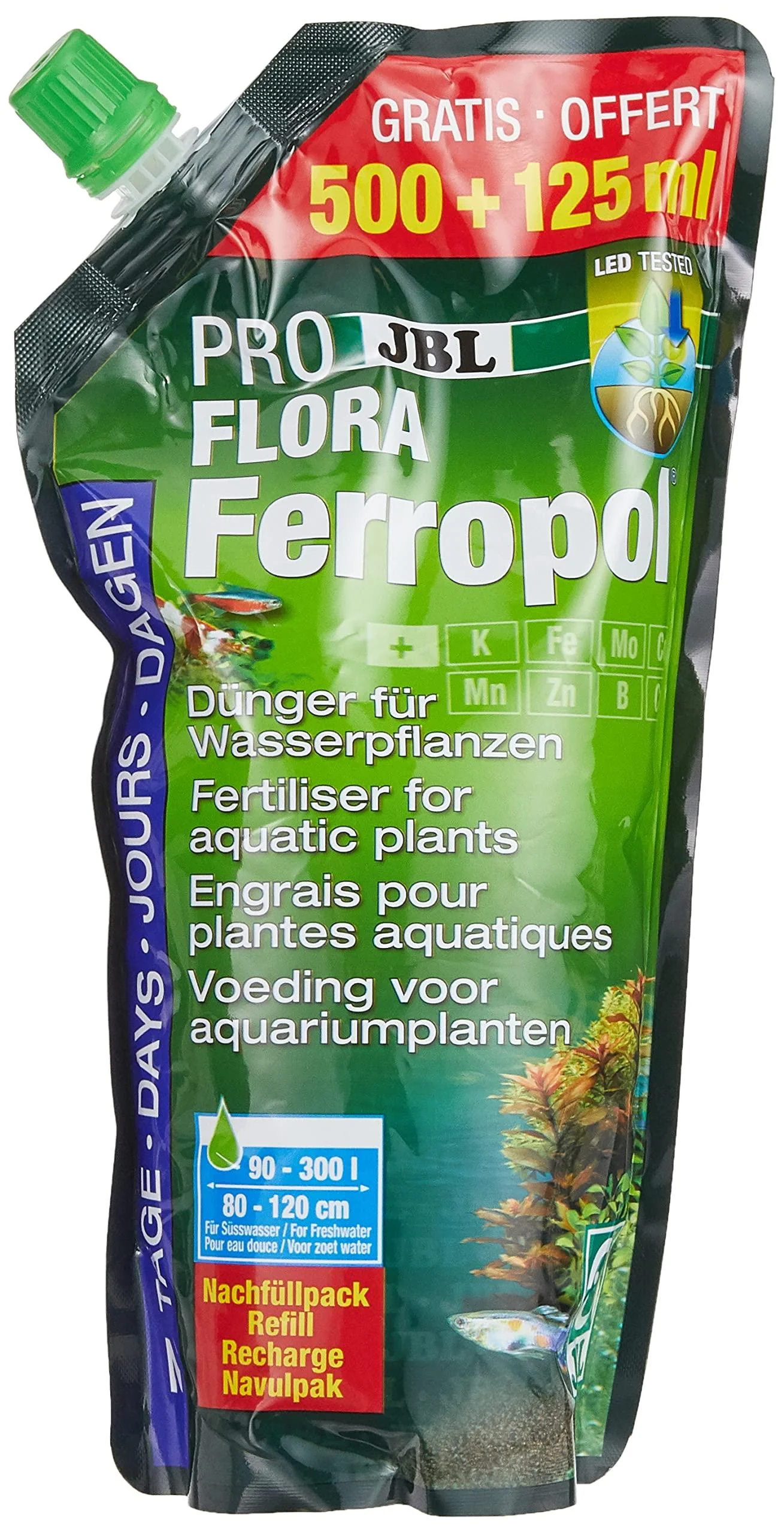 JBL PROFLORA Ferropol 2305000 plant fertilizer for freshwater aquariums refill pack 500+125 ml