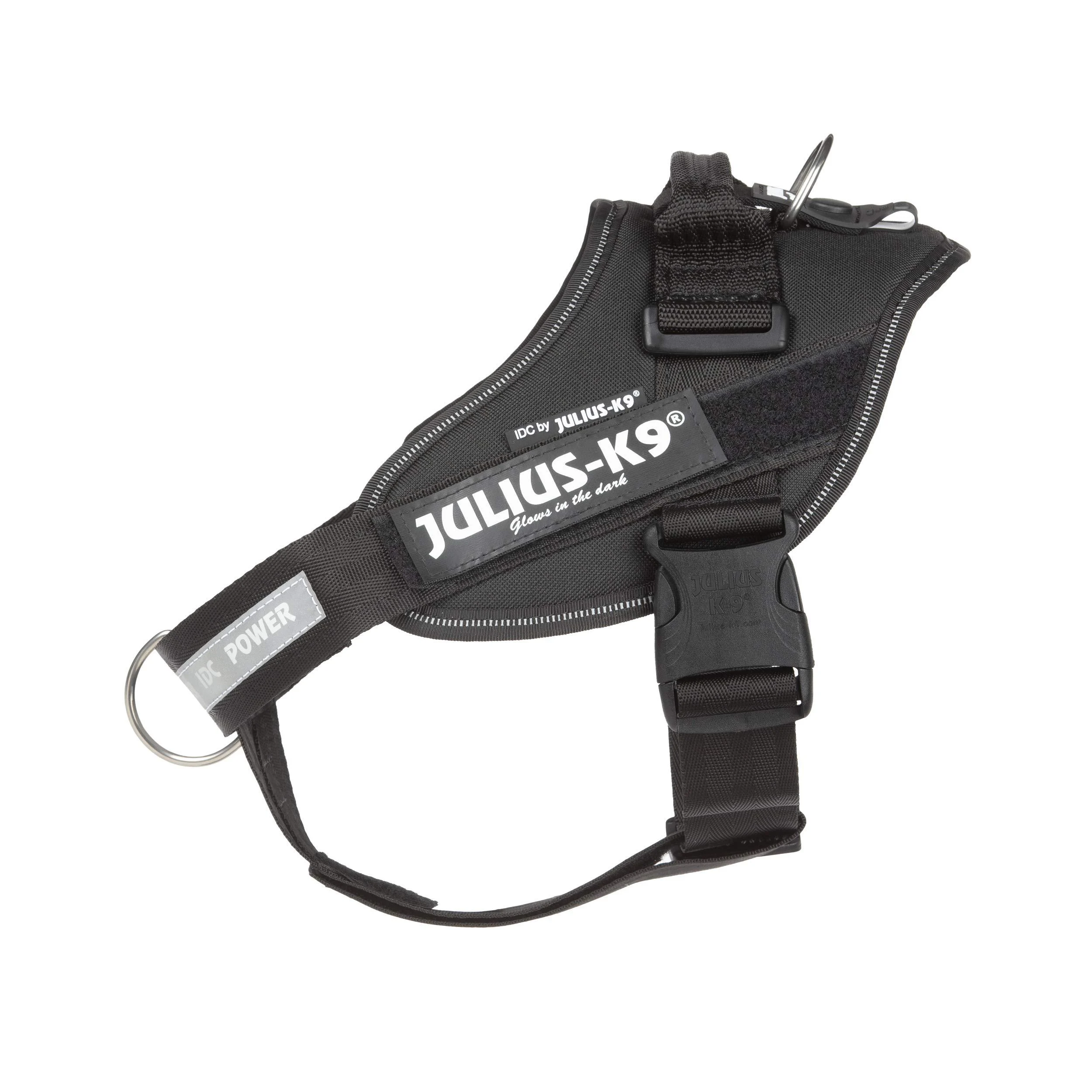Julius-K9 IDC Powerharness Dog Harness with Front Control Y-Belt Size: M/0 Black