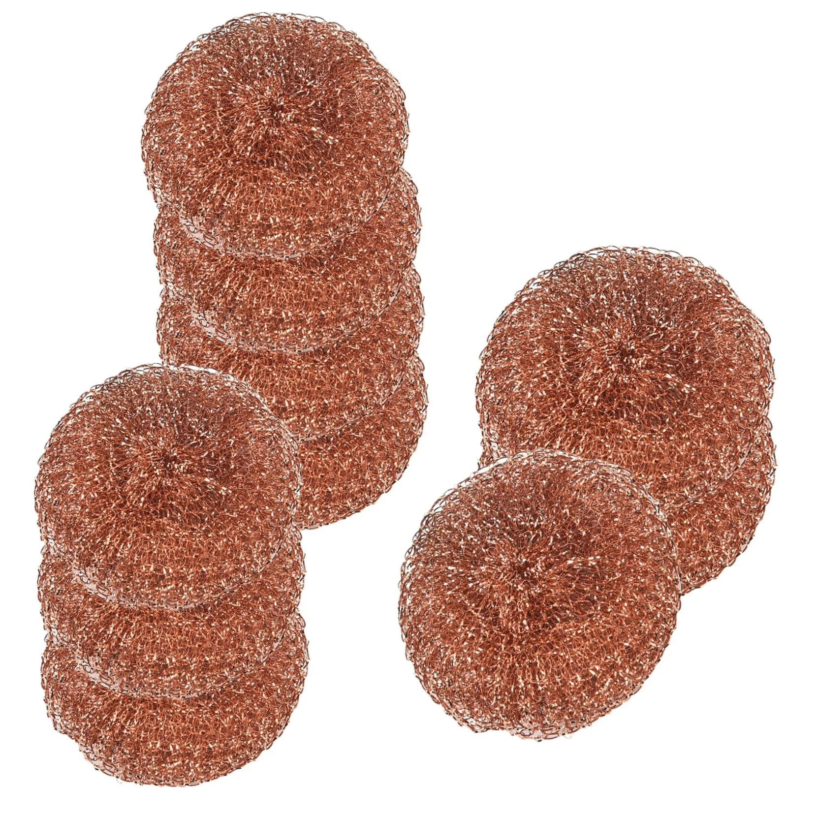 Cleaning Brushes Stainless Steel Scrubber 10Pcs 3.35In Steel Sponge Dense Soft Round Steel Wool Replacement Multipurpose Stainless Steel Scrubbing Pads - hzskeqpy
