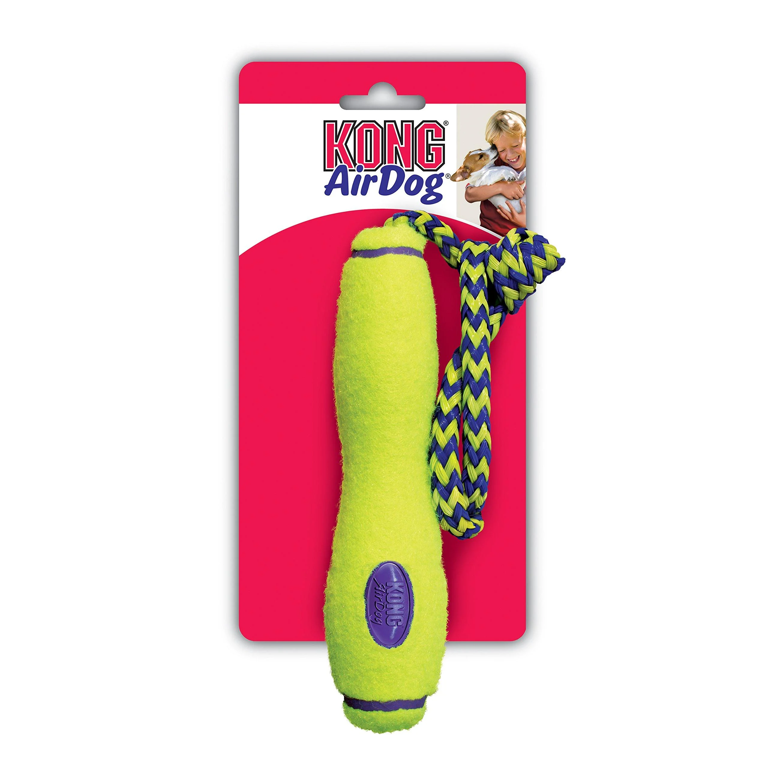 KONG Air Dog Fetch Stick with Rope Dog Toy Medium - Nobby