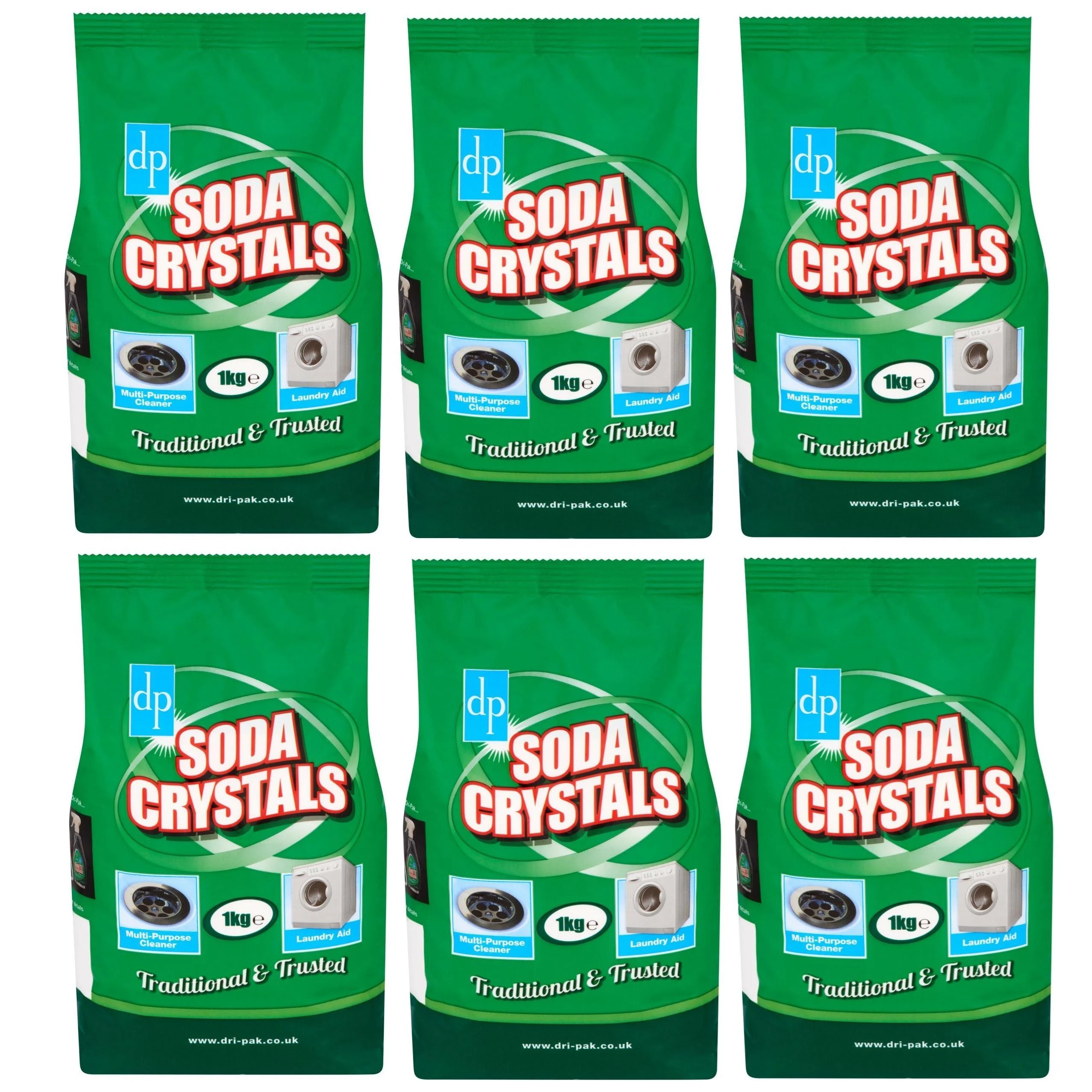 Dri-Pak Soda Carbonate Crystals 6 x 1 Kg