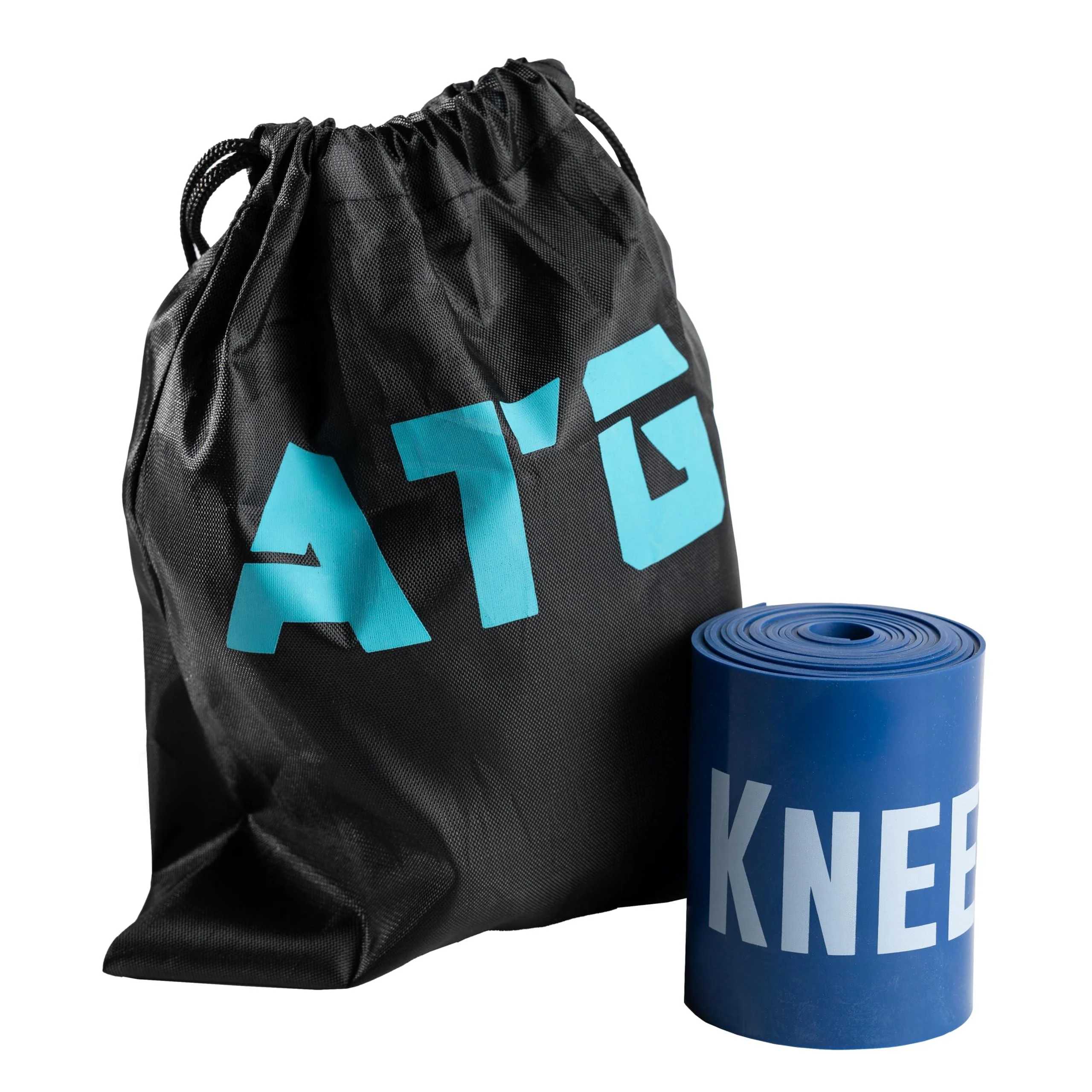 Knees Over Toes Guy + ATG Floss Bands (Sapphire Blue Medium) Workout & Stretch Bands - Mobility & Recovery Bands - Increasing Circulation & Reducing Soreness