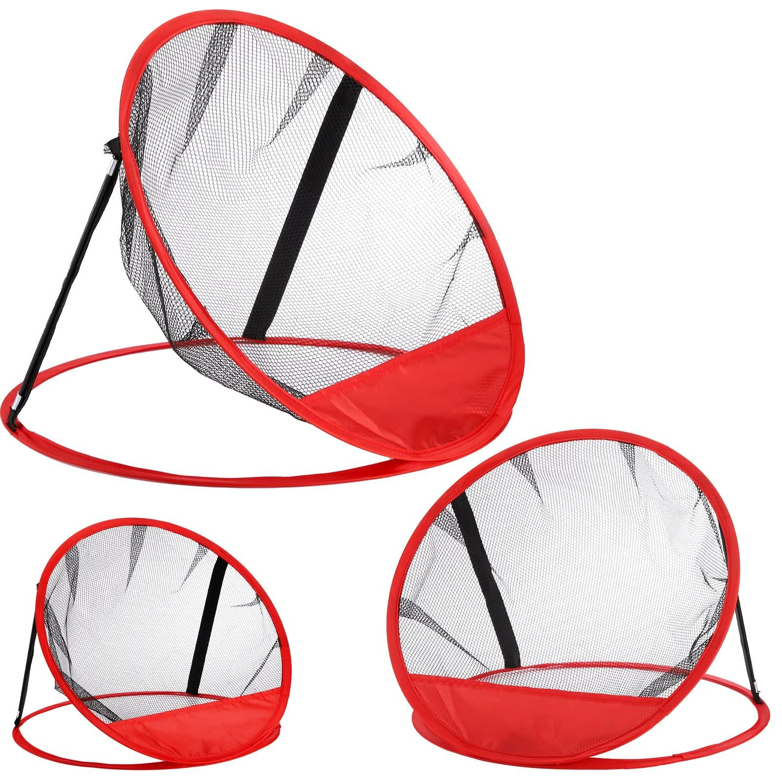 Jucoan 3 Pack Golf Chipping Net 3 Sizes Pop Up Golf Target Practice Net for Indoor and Outdoor Use Great Gifts for Men Husband Kid Golfers
