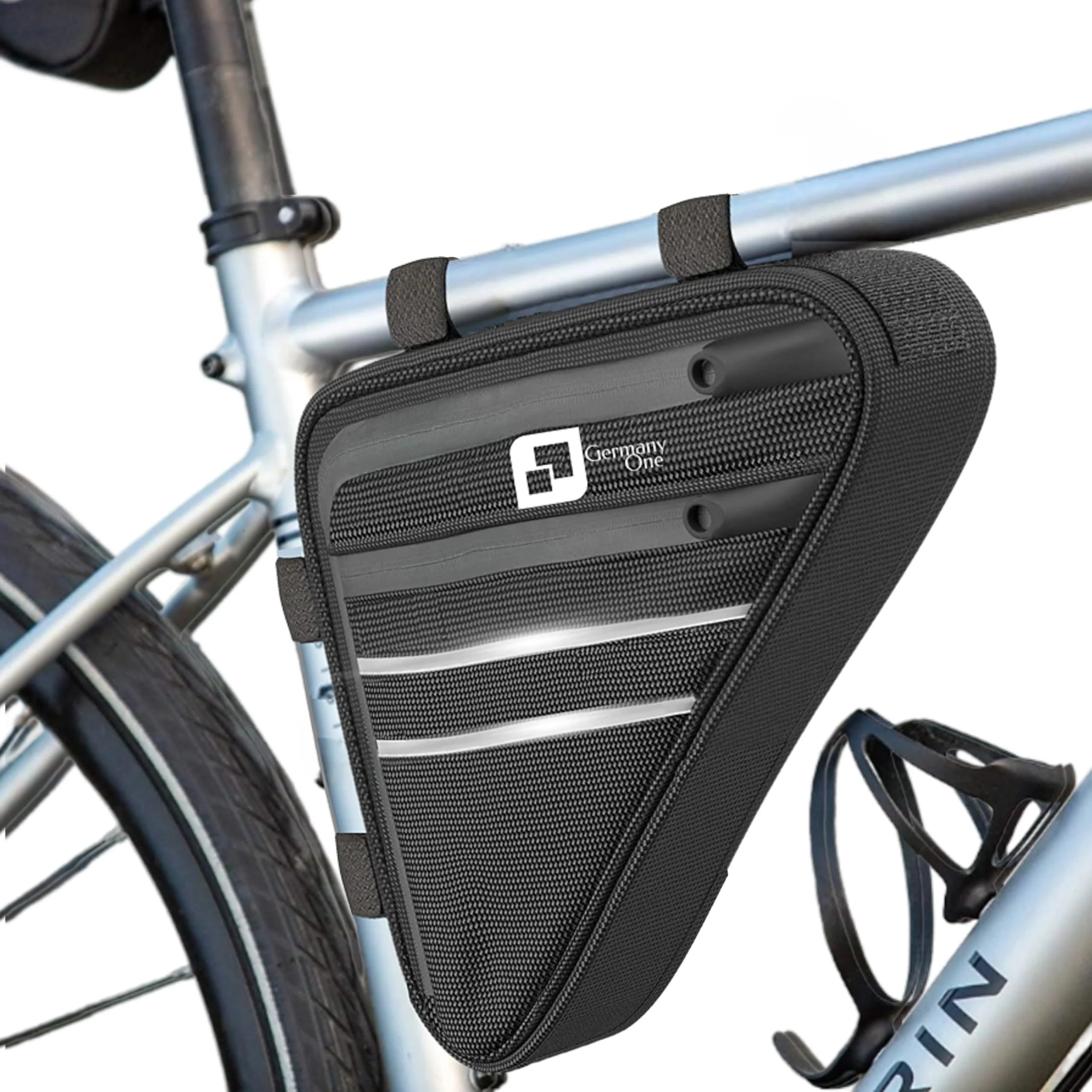 Germany One bicycle frame bag waterproof reflective bicycle bag frame vol.1.6 L. triangle bag bicycle frame pocket bicycle pocket bike frame