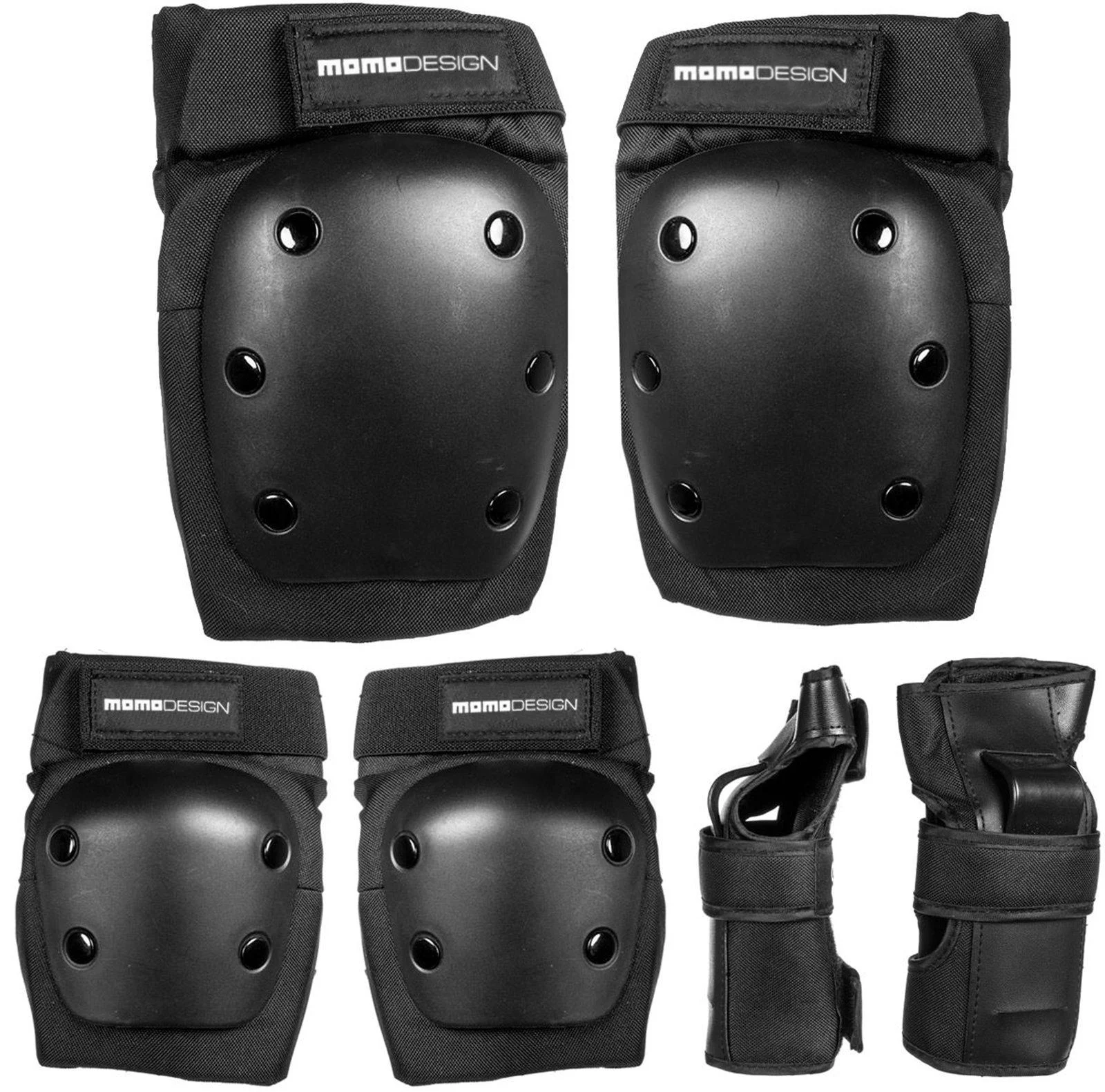 Momo mmmommobi00636 Protective Set Unisex Adult Black LXL - MOMO Design
