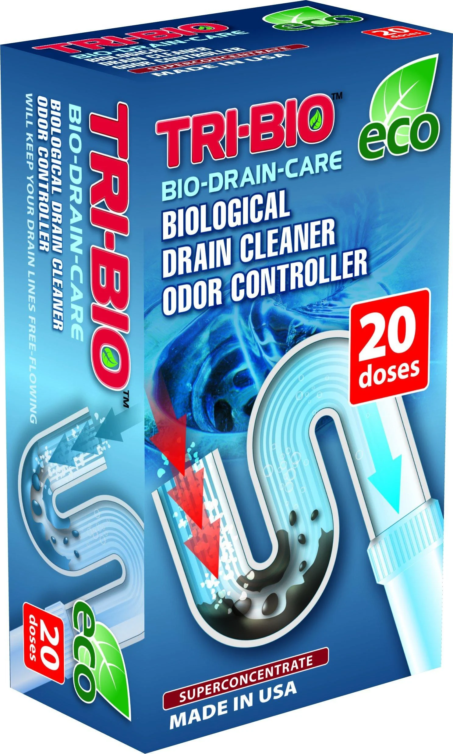 Tri-Bio Probiotic Biological Drain Cleaner Odour Controller 100g (20 Doses)
