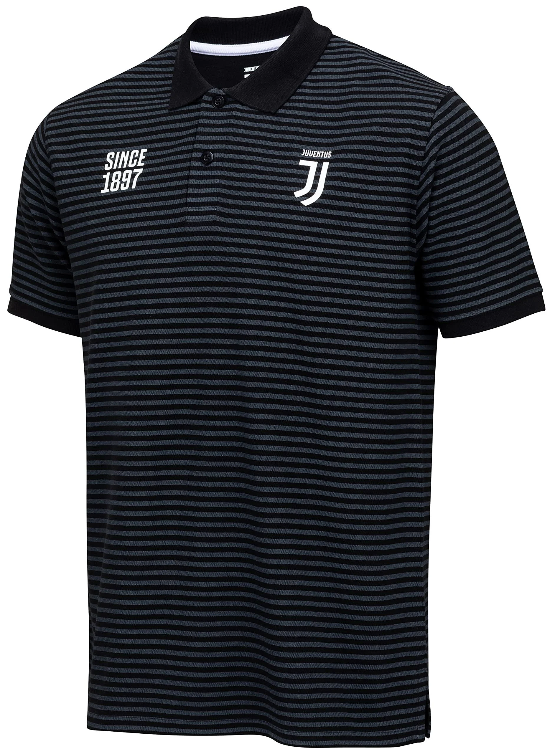 Juventus Men's Polo Shirt Official Collection S Black