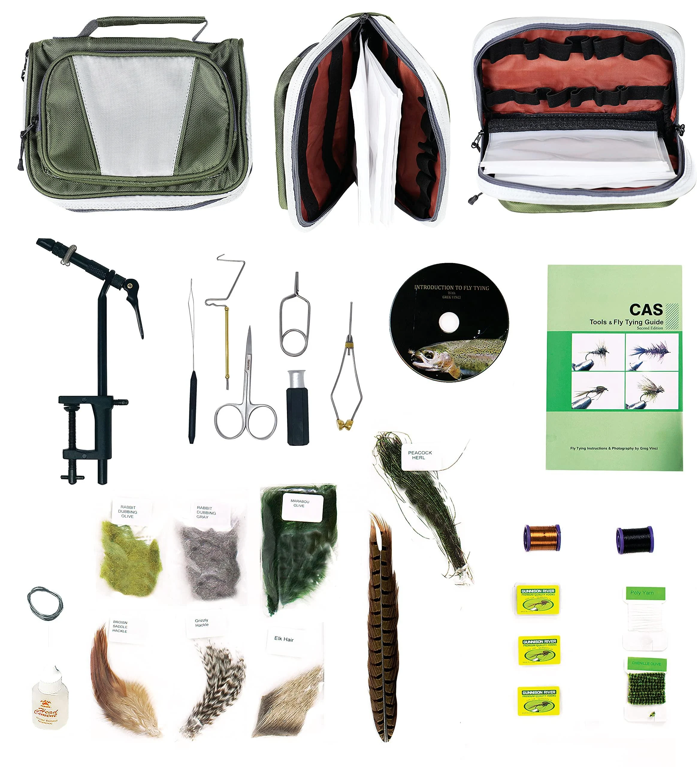 Creative Angler Fly Tying Kit with Bag Super AA