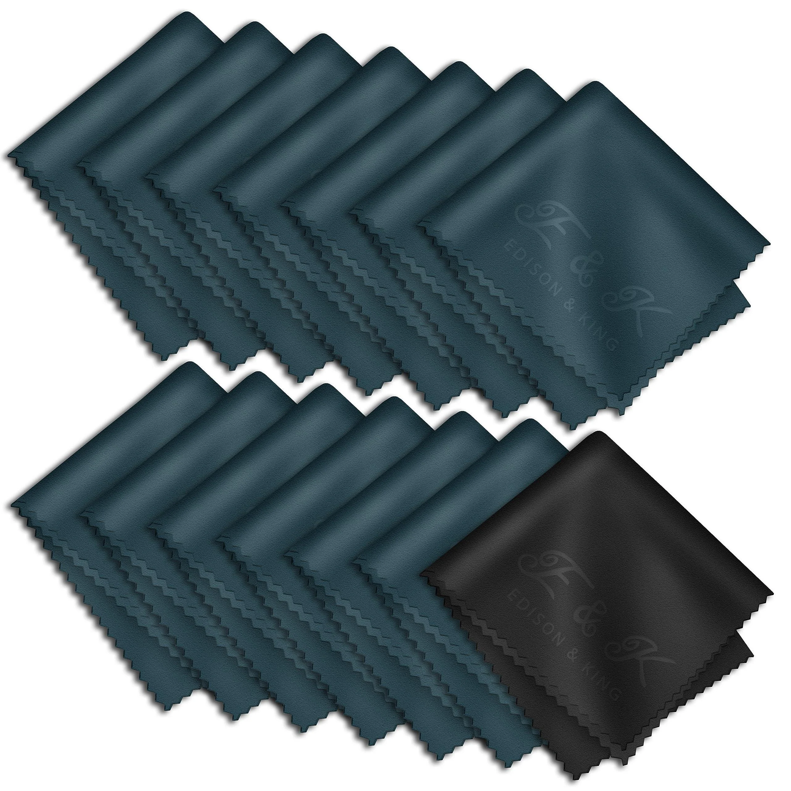 Microfiber Glasses Wipes - Value Pack of Premium Cleaning Cloths - 14x 8x8 inches 8x8 Inch Teal