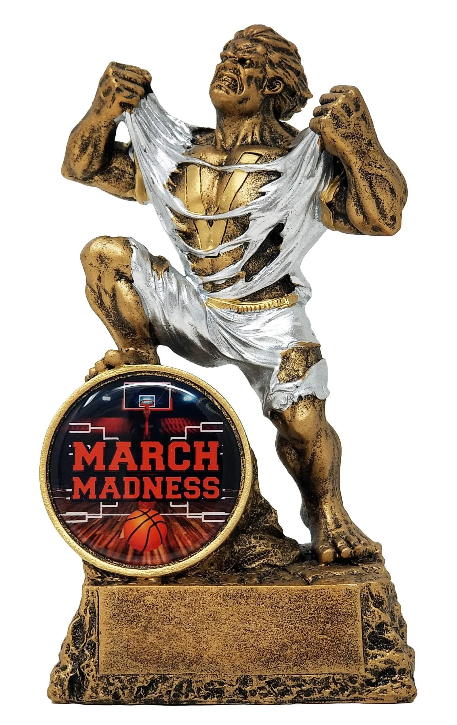 Decade Awards Monster Trophy | Engraved Victory Beast Award with Themed Inserts - 6.75 Inch Tall - Customize Now March Madness