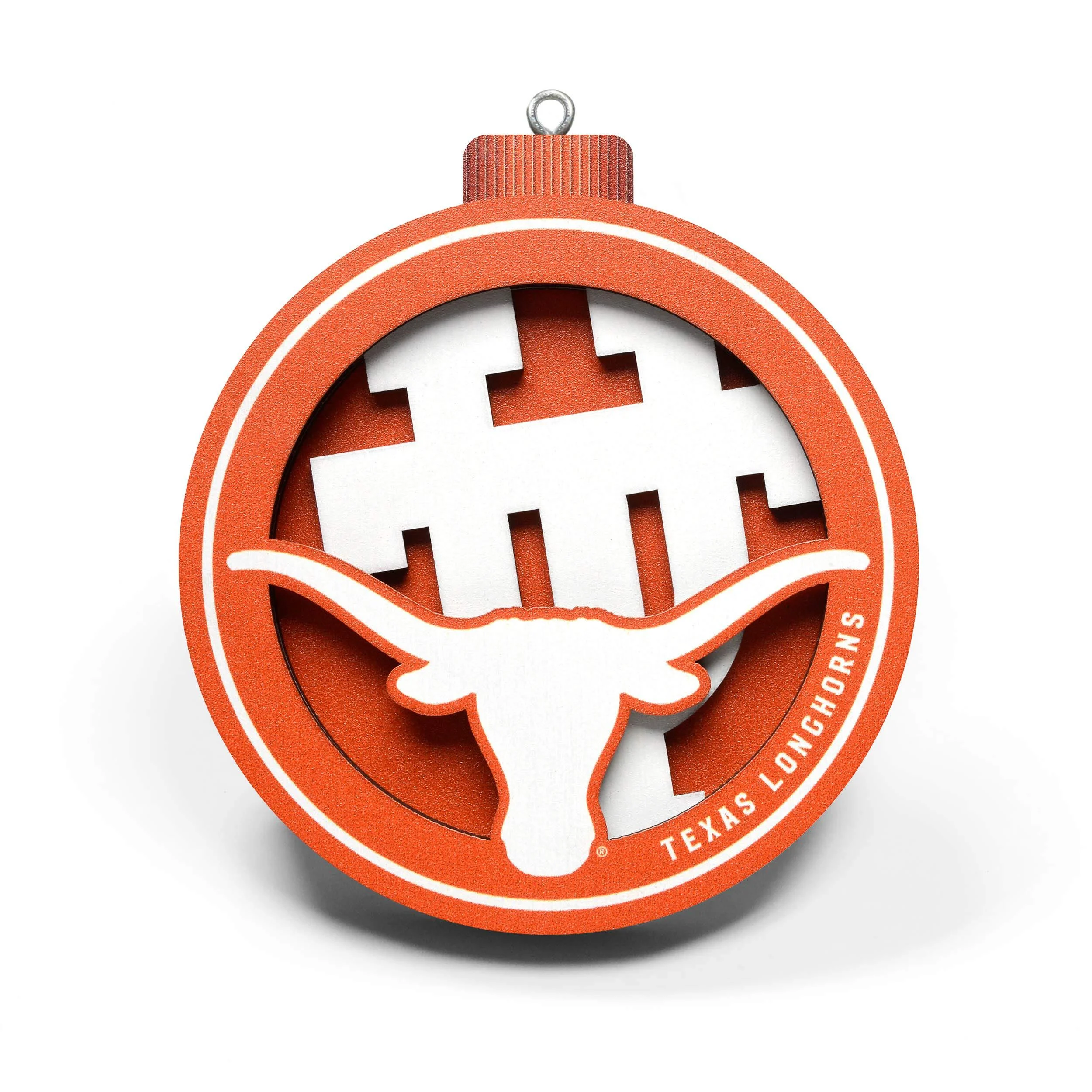 YouTheFan NCAA Texas Longhorns 3D Logo Series Ornament Team Colors