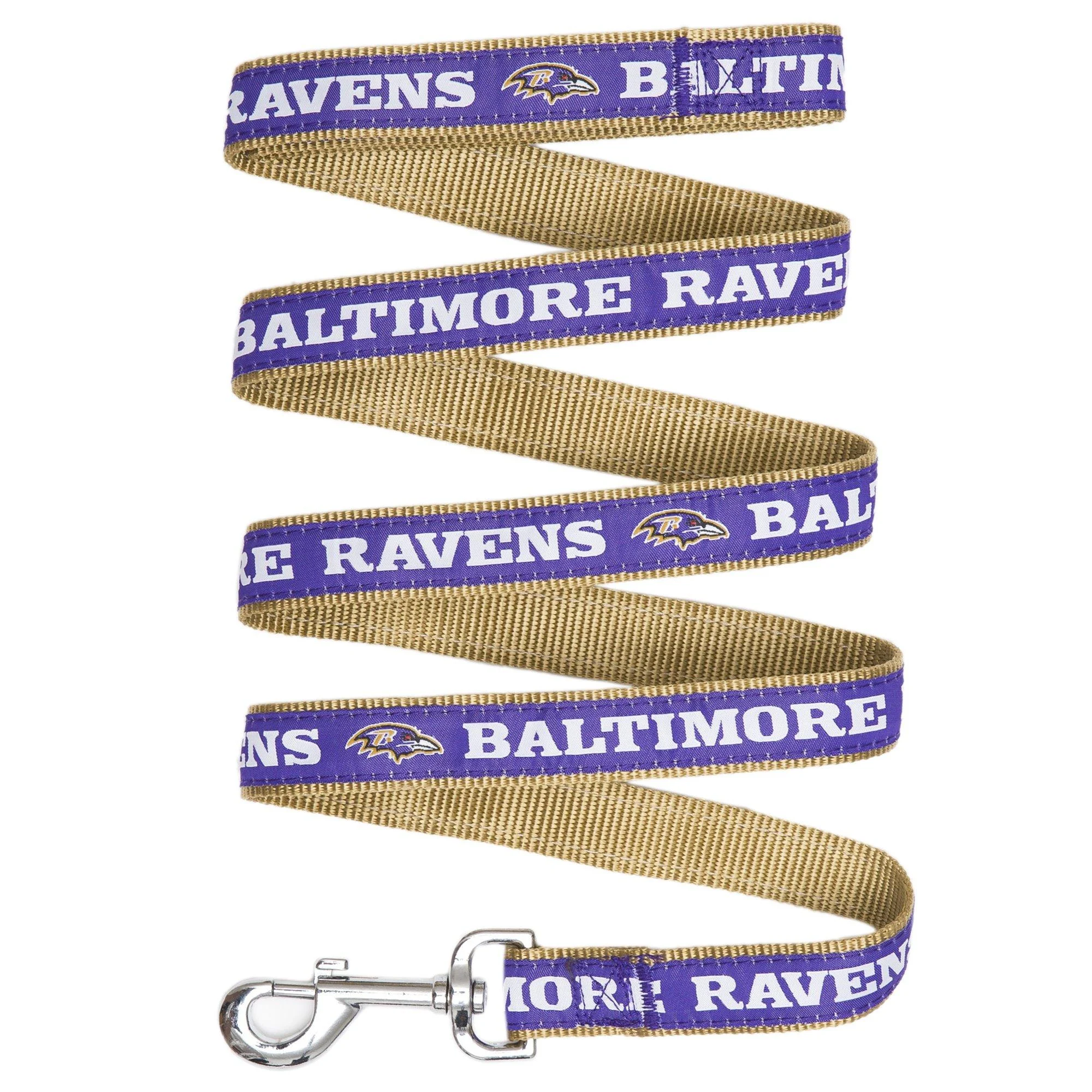 Pets First Baltimore Ravens Leash, Small Small NFL Leash