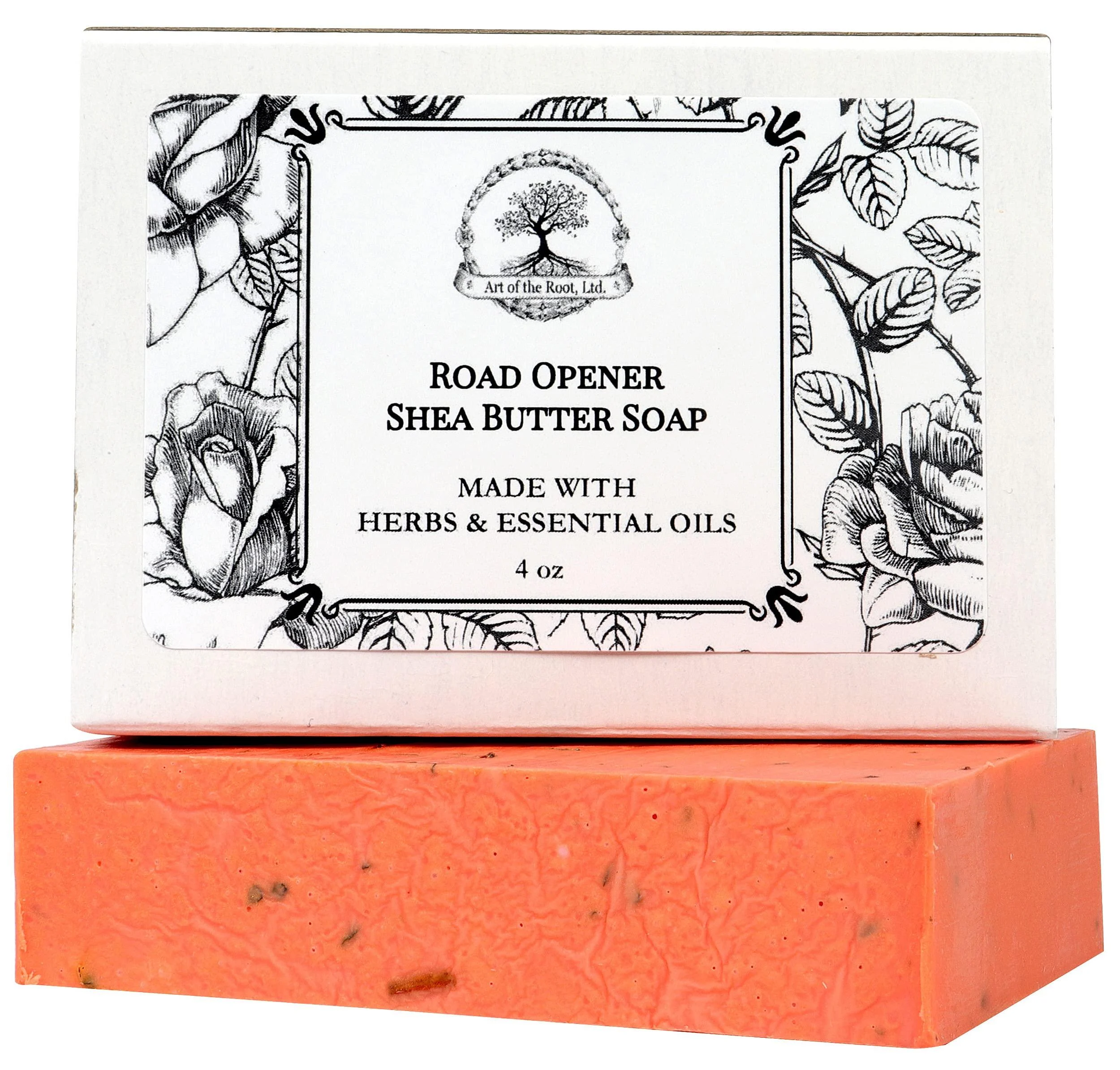 Art of the Root Road Opener Soap Bar | Handmade with Shea Butter Herbs & Essential Oils | New Opportunities New Beginnings & Success Rituals | Wiccan Pagan Hoodoo Magick