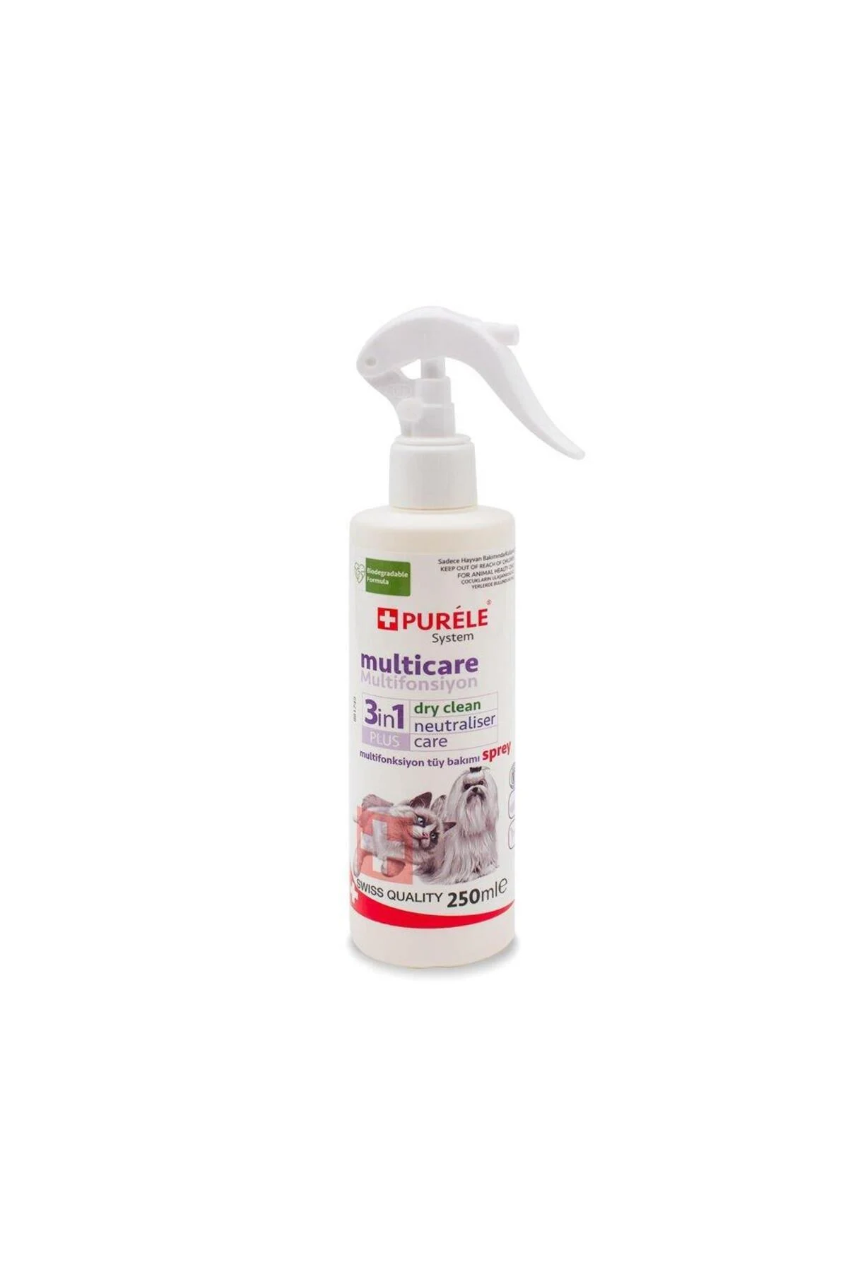 Purele Multicare Cat Dog Dry Washing Shampoo 250 ml