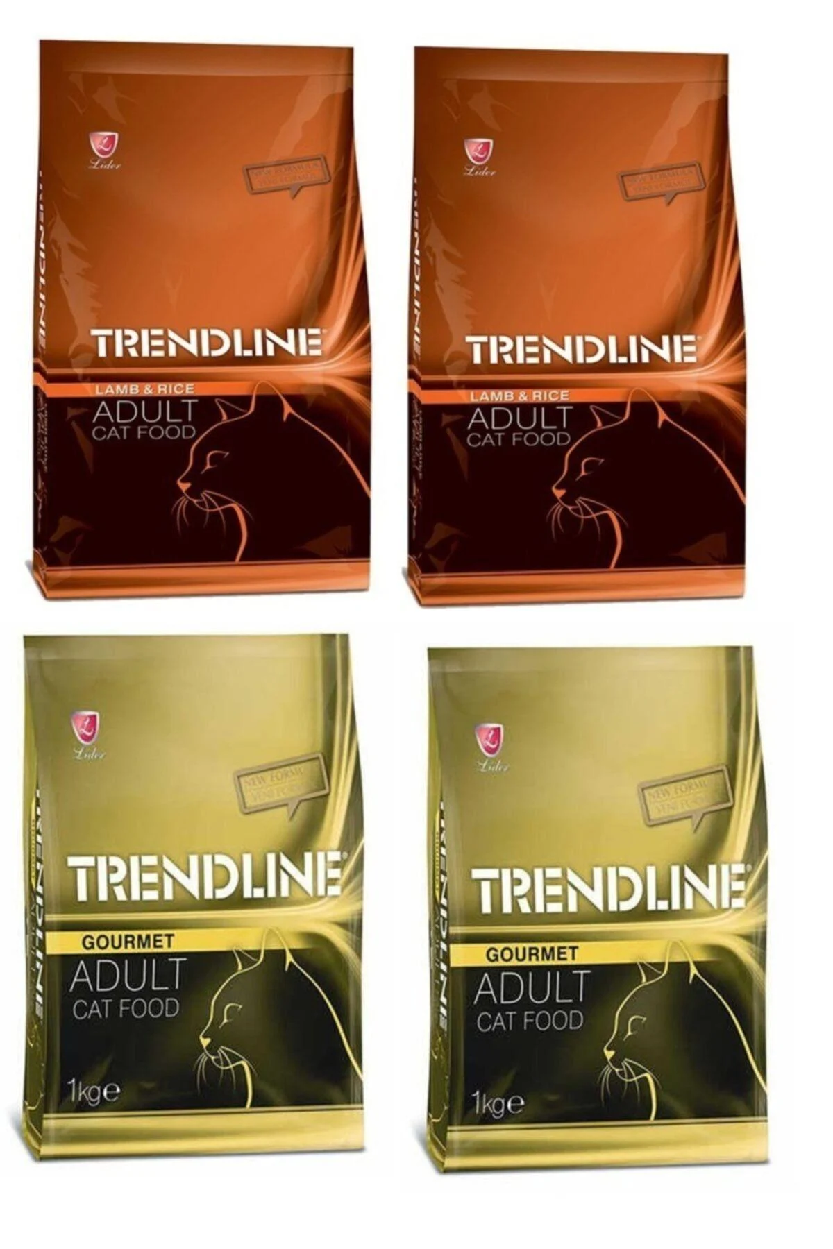Trendline Lamb Meat-Gourmet Cat Food 1 kg X 4 Pieces